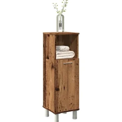 Armoire de salle de bain vieux bois 30x30x95 cm bois ingénierie vidaXL