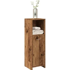 Armoire de salle de bain vieux bois 30x30x95 cm bois ingénierie vidaXL