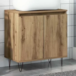 Armoire de salle de bain chêne artisanal 58x33x60 cm vidaXL