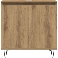 Armoire de salle de bain chêne artisanal 58x33x60 cm vidaXL