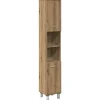 Armoire de salle de bain chêne artisanal 30x30x179 cm vidaXL