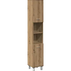 Armoire de salle de bain chêne artisanal 30x30x179 cm vidaXL