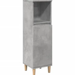 Armoire de salle de bain gris béton 30x30x100 cm vidaXL