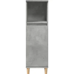 Armoire de salle de bain gris béton 30x30x100 cm vidaXL