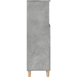 Armoire de salle de bain gris béton 30x30x100 cm vidaXL
