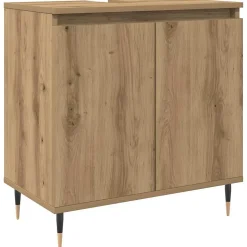 Armoire de salle de bain chêne artisanal 58x33x60 cm vidaXL