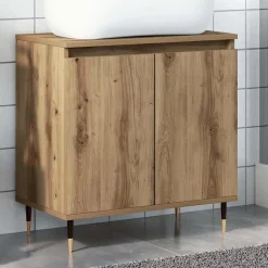 Armoire de salle de bain chêne artisanal 58x33x60 cm vidaXL