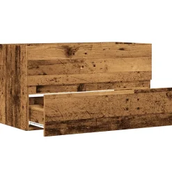 Armoire de salle de bain suspendue vieux bois bois d'ingénierie vidaXL