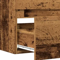 Armoire de salle de bain suspendue vieux bois bois d'ingénierie vidaXL