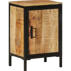 Armoire de salle de bain 40x30x60cm bois massif manguier et fer vidaXL