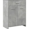 Armoire de salle de bain Gris béton 60x33x80 cm Aggloméré vidaXL