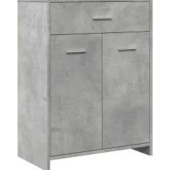 Armoire de salle de bain Gris béton 60x33x80 cm Aggloméré vidaXL