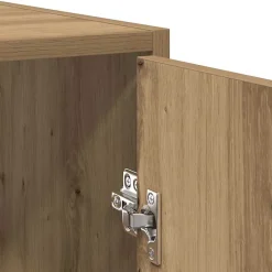 Armoire de salle de bain avec miroir chêne artisanal vidaXL