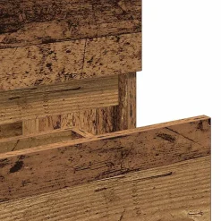 Armoire de salle de bain et miroir vieux bois bois d'ingénierie vidaXL