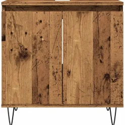 Armoire de salle de bain vieux bois 58x33x60 cm bois ingénierie vidaXL