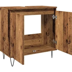 Armoire de salle de bain vieux bois 58x33x60 cm bois ingénierie vidaXL