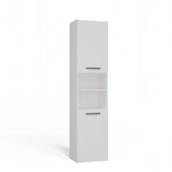 Armoire de salle de bain, blanc mat, 170 x 40 x 30 cm