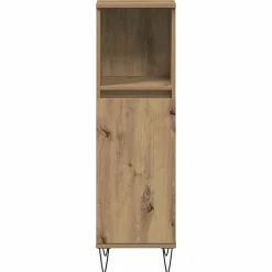 Armoire de salle de bain chêne artisanal 30x30x100 cm vidaXL