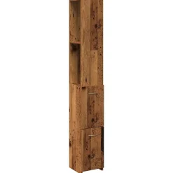 Armoire de salle de bain vieux bois 25x25x170cm bois ingénierie vidaXL
