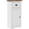 Armoire de salle de bain BODO blanc et marron 44x30x90 cm vidaXL