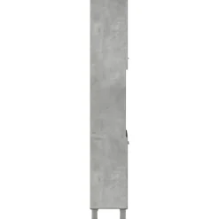 Armoire de salle de bain Gris béton 30x30x179 cm Aggloméré vidaXL