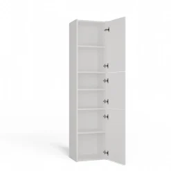 Armoire de salle de bain, blanc mat, 170 x 40 x 30 cm