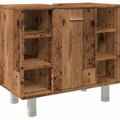 Armoire de salle de bain vieux bois 60x32x53,5 cm vidaXL