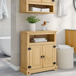Armoire de salle de bain Corona 70x33x80 cm bois de pin massif vidaXL