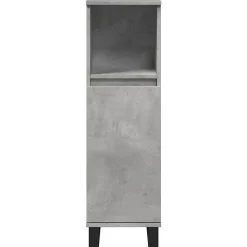 Armoire de salle de bain gris béton 30x30x100 cm vidaXL