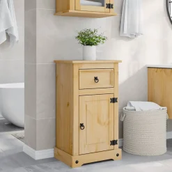 Armoire de salle de bain Corona 45x33x80 cm bois de pin massif vidaXL