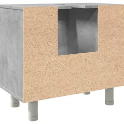 Armoire de salle de bain Gris béton 60x32x53,5 cm Aggloméré vidaXL