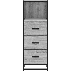 Armoire de salle de bain sonoma gris 35x37,5x100 cm vidaXL