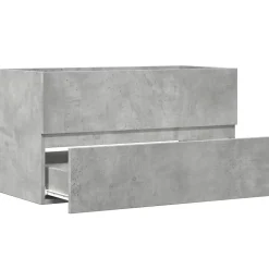 Armoire de salle de bain suspendue gris béton bois d'ingénierie vidaXL