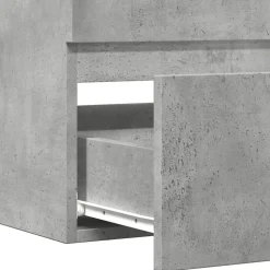Armoire de salle de bain suspendue gris béton bois d'ingénierie vidaXL