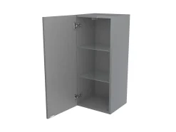 Armoire de salle de bains gris brillant l.40 x H.90 x P.36 cm, GoodHome Imandra