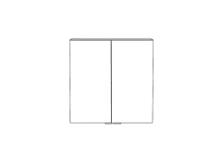 Armoire de salle de bains faible profondeur effet chêne l.60 x H.60 x P.15 cm, GoodHome Imandra