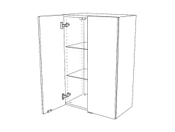 Armoire de salle de bains effet chêne l.60 x H.90 x P.36 cm, GoodHome Imandra