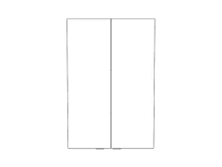 Armoire de salle de bains effet chêne l.60 x H.90 x P.36 cm, GoodHome Imandra