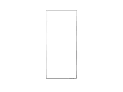 Armoire de salle de bains faible profondeur blanc brillant l.40 x H.90 x P.15 cm, GoodHome Imandra