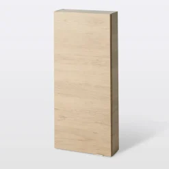 Armoire de salle de bains faible profondeur effet chêne l.40 x H.90 x P.15 cm, GoodHome Imandra