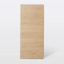 Armoire de salle de bains faible profondeur effet chêne l.40 x H.90 x P.15 cm, GoodHome Imandra