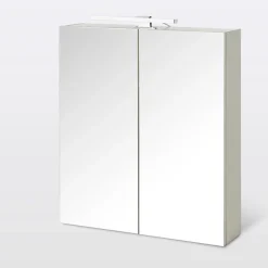 Armoire de salle de bains Indra miroir éclairant L. 60 x H. 67 x P. 14,6 cm
