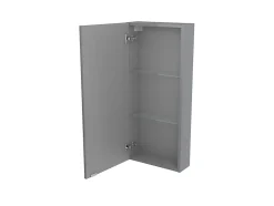 Armoire de salle de bains faible profondeur gris brillant l.40 x H.90 x P.15 cm, GoodHome Imandra