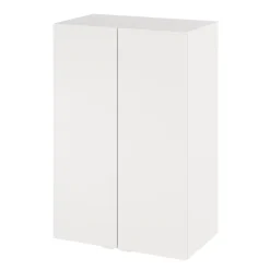 Armoire de salle de bains blanc mat l.60 x H.90 x P.36 cm, GoodHome Imandra