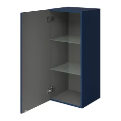 Armoire de salle de bains bleu nuit mat l.40 x H.90 x P.36 cm, GoodHome Imandra