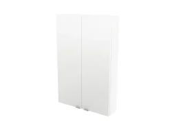 Armoire de salle de bains faible profondeur blanc brillant l.60 x H.90 x P.15 cm, GoodHome Imandra
