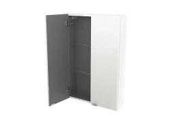 Armoire de salle de bains faible profondeur blanc brillant l.60 x H.90 x P.15 cm, GoodHome Imandra
