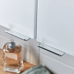Armoire de salle de bains faible profondeur blanc brillant l.60 x H.90 x P.15 cm, GoodHome Imandra
