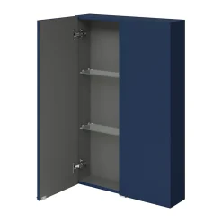 Armoire de salle de bains faible profondeur bleu nuit mat l.60 x H.90 x P.15 cm, GoodHome Imandra