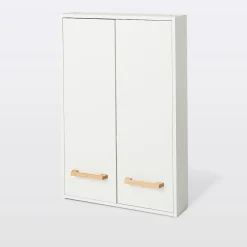 Armoire de salle de bains faible profondeur GoodHome Ladoga blanc L. 60 x H. 90 x P. 15 cm